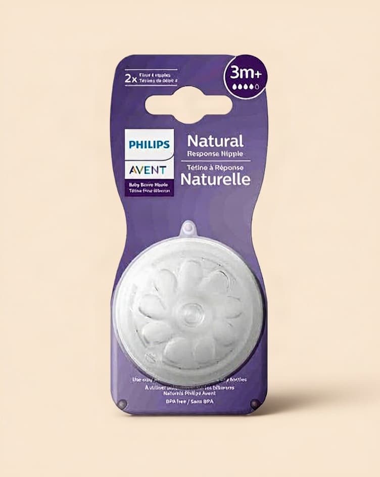 Avent Natural Response Flow 4 Teat, ideal for 3 months+