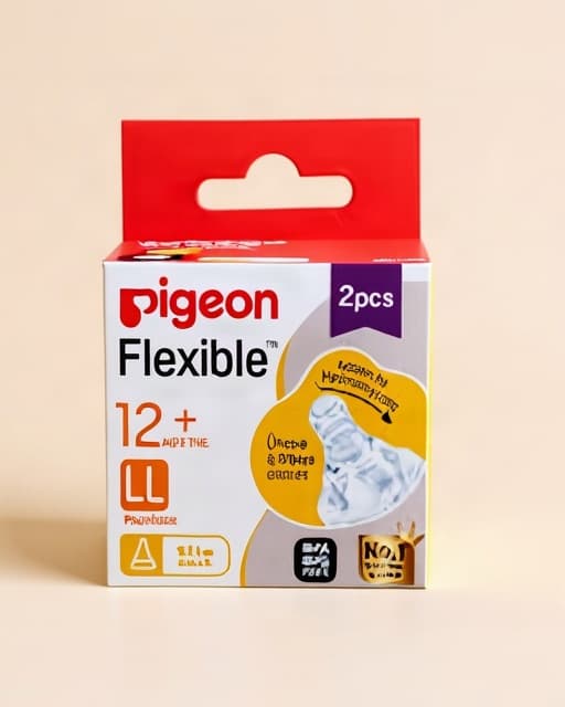 Pigeon Peristaltic LL Size Y-Cut Nipple, Pack of 2, White